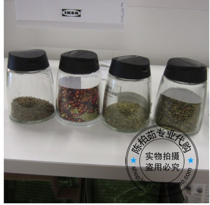 宜家伊哈迪调味罐调味瓶储物瓶厨房粮盐味精瓶子14.9/4个在类目 厨房/烹饪用具, 厨用小工具/厨房储物, 储物瓶罐/厨房储物器皿, 密封罐中 - 来自Buy2taobao.com提供专业的淘宝代购服务