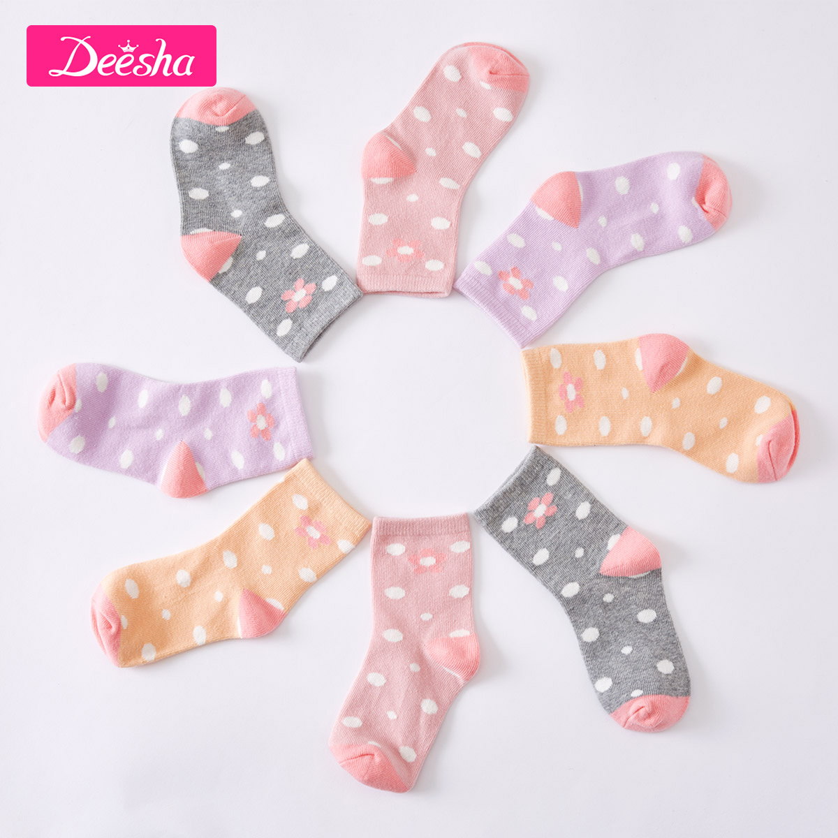 Disha Tongwa girl Socks new pattern children Sweet Flower Female baby Jacquard weave Socksin the Children/Baby/Family fitted , Children's socks( 0-16 Years) category - from Buy2taobao.com to provide professional Taobao agent buy service