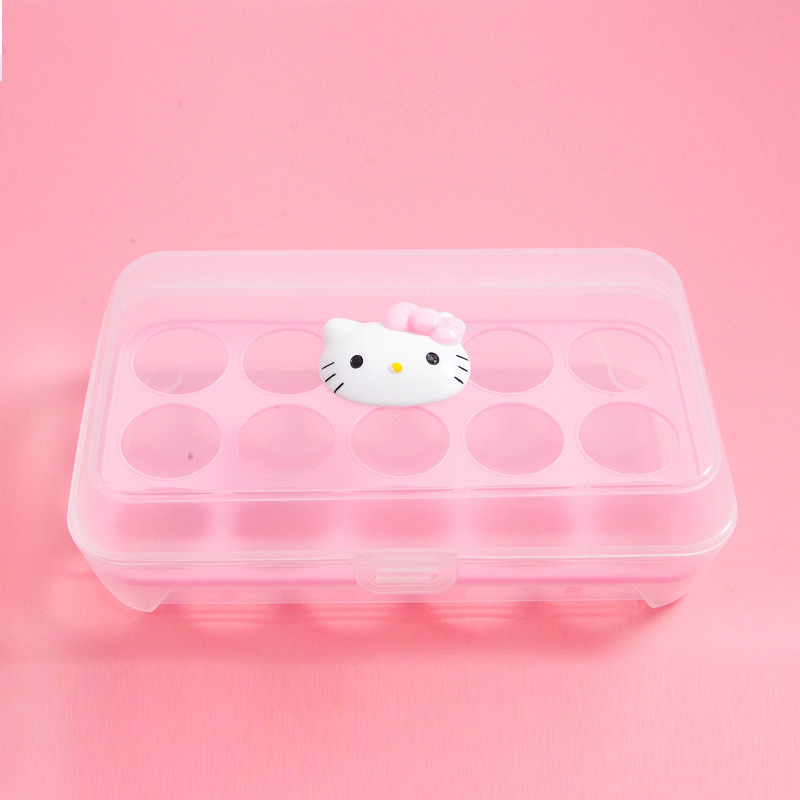 hello kitty鸡蛋收纳盒 15格收纳盒 厨房带盖放鸡蛋收纳盒 鸡蛋托在类目 餐饮具, 保鲜容器/保鲜器皿, 保鲜盒中 - 来自Buy2taobao.com提供专业的淘宝代购服务