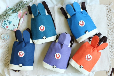 CB80402 可爱兔子彩色儿童防走丢失包双肩包幼儿园上学背包