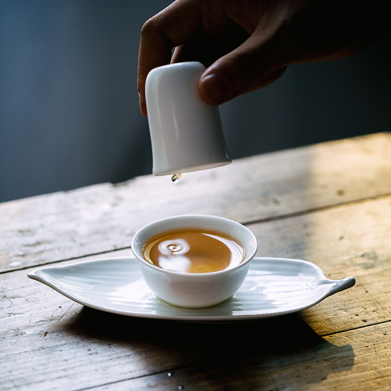 景德镇白瓷薄胎闻香杯品茗杯杯垫三件套功夫茶杯套装茶道茶艺品茶|msdalam kategori pinggan mangkuk, set teh, cawan aroma - dari Buy2taobao.com untuk memberikan perkhidmatan ejen Taobao profesional membeli
