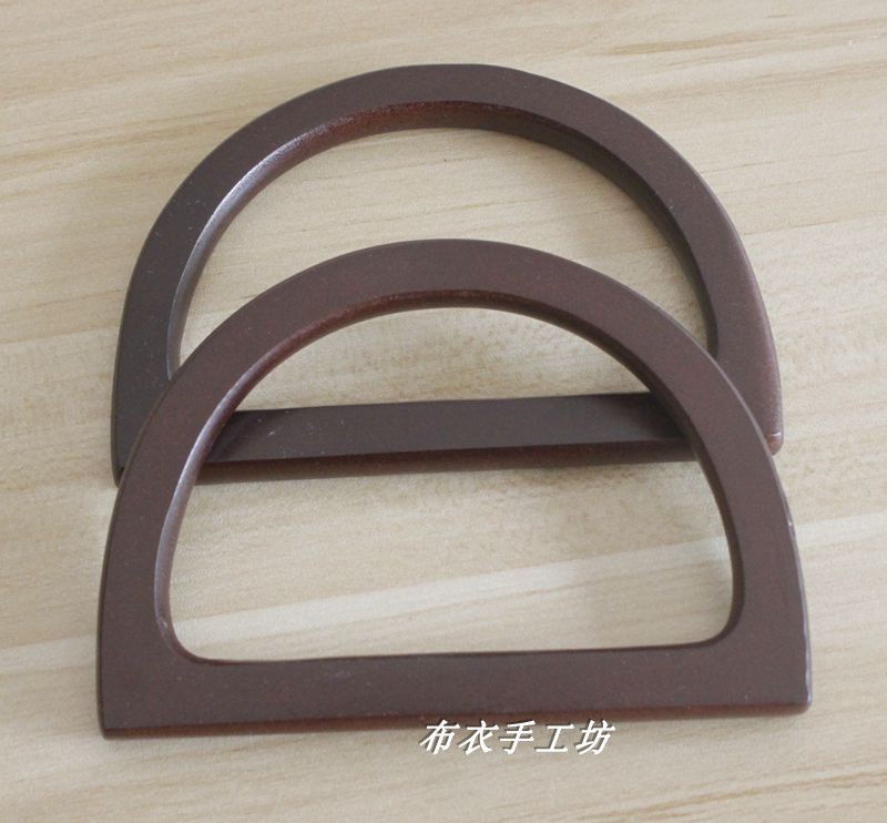 Small Handle D shape Wrist Bags Handle bags Bag Accessories DIY Material Science Wooden handlein the Accessories/Leather belt/Hat/Muffler , Shoes and bags/Belt Accessories , Bag Accessories , Bail category - from Buy2taobao.com to provide professional Taobao agent buy service
