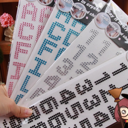 粉蓝黑白色 数字号码贴纸 字母编号英文贴画 水钻贴 sticker|ruв категории электронный словарь/электрический бумажных книг/канцелярские принадлежности, бумажные книги, наклейка - от Buy2taobao.com для оказания профессиональной услуги покупки агента Taobao
