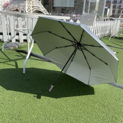 便宜出微瑕疵钛银手动三折女士太阳伞，便携式轻量学生收纳晴雨伞