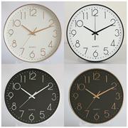14寸35cm塑料挂钟创意时尚，客厅立体数字刻度挂钟钟表