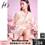 hs奥莱2022夏季户外透气防晒立体爱心，短款棒球服夹克外套女