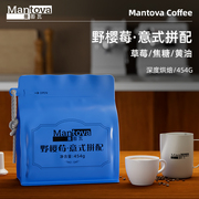 Mantova曼图瓦 野樱莓·意式拼配 新鲜深度烘焙黑咖啡豆454g