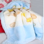 儿童拉舍尔毛毯幼儿园午睡专用冬季双层加厚新生婴儿宝宝毛绒盖毯
