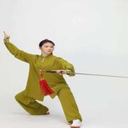 武运太极服男春夏太极拳，练功服女飘逸武术表演服太极服晨练比赛服