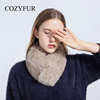 Cozyfur 狐狸毛围脖女冬季保暖甜美毛绒皮草围巾真毛领大衣假领子