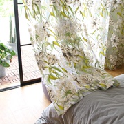 Mordogan莫尔多安 彩绘剪花纱 窗纱定制成品简约客厅卧室窗帘纱帘