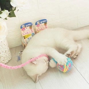 多格漫宠物猫玩具球内含木天寥猫玩具球逗猫毛线球棉绳球磨牙洁齿