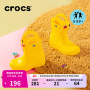 crocs雨靴雨鞋童鞋儿童，幼儿宝宝学生儿童水鞋童靴防水胶鞋12803