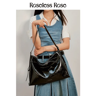 Roseless 真皮轻轻包 牛皮托特包女大容量单肩包高级感包包斜挎