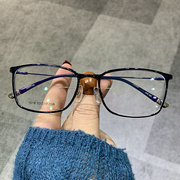 韩版超轻钨钛塑钢tr90眼镜方框男女款潮近视全框平光抗蓝光带鼻托