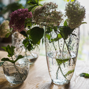 掬涵花园夹沙冰晶瓶手工艺玻璃，瓶子花瓶花器花插装饰摆件器皿