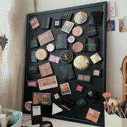 磁性黑板化妆品收纳黑板墙，磁吸黑板墙，展示架收纳架