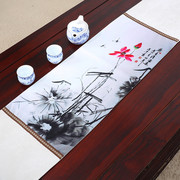 中式古典桌旗茶几布艺茶席餐桌布床旗欧式餐垫套装茶旗布