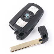 适用于宝马3系 5系智能改装车替换钥匙外壳 汽车芯片钥匙专用