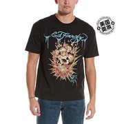 Ed Hardy 限量版火骷髅 T 恤 - 黑色 美国奥莱直发