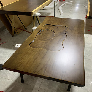 木板定制大板实木原木茶桌不规则，松木桌面板，台面板自然边吧台整板