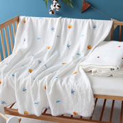 婴儿盖毯被子夏季薄款纯棉，纱布毯子宝宝，儿童浴巾夏凉被午睡毯