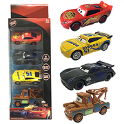 赛车汽车总动员麦昆板牙，杰克逊合金玩具车套装，玩具组合回力赛车