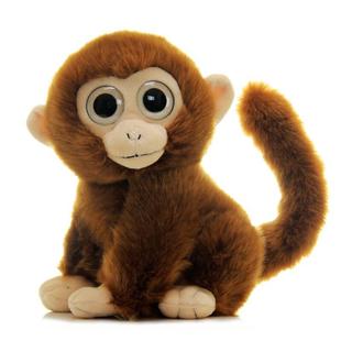 仿真可爱小猴子毛绒玩具，金丝猴公仔大眼猴，玩偶摆件布娃娃儿童礼物