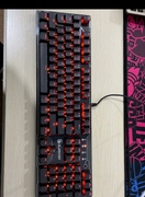 双飞燕血手幽灵F200q线性光轴黑轴轻音机械键盘104电竞青轴红茶轴