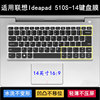 适用联想Ideapad 510S-14键盘保护膜14寸ISK笔记本IFI电脑80UXTPU