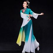 古典舞演出服女飘逸中国风独舞汉服扇子舞蹈服装现代舞伞舞表演服