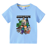 我的世界Minecraft童装男女童T恤夏季纯棉短袖儿童8岁9上衣潮