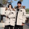 2021年韩国runningman军，工装羽绒服女中长款情侣同款男yr02-p95