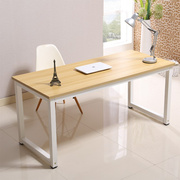 简易钢木电脑桌书桌，时尚简约双人，办公桌台式家用写字台定制