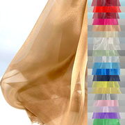 一米价闪光珠光亮光水晶纱欧根纱布料硬纱高端造型纱婚礼服装面料