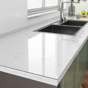 厨房灶台防水垫防油免洗防烫可定制家用台面垫PVC透明软玻璃桌垫