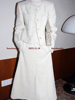 SMOL白色羊毛小香外套女冬季气质百搭法式名媛设计感短款上衣