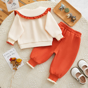 婴儿衣服春秋季韩版可爱外出服开衫两件套1一2岁女宝宝洋气小童装