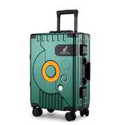 高档拉杆箱24寸万向轮学生大容量行李箱铝框款20寸登机包旅行箱男