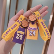 创意男NBA个性24#科比湖人詹姆斯球衣钥匙扣汽车钥匙挂饰书包挂件