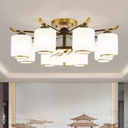 新中式吸顶灯客厅全铜中国风吊灯，禅意现代简约大气灯具餐厅卧