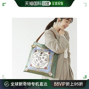 日本直邮topkapi女士手提包丝巾包时尚(包时尚，)印花图案单肩包托特包