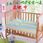 幼儿园用的凉席夏儿童1.2米小床婴幼儿童纯棉老粗布床单软可折叠