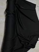 真丝桑蚕丝19姆米重磅真丝，140宽幅黑色，弹力双乔黑色白色丝绸布料