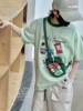 实体店品牌童乐鱼正版腰包卡通短袖T恤24夏季新男女童棉圆领T体恤