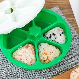三角饭团便当盒日式寿司磨具，六合一做紫菜包饭制作工具模具