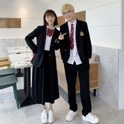 韩版初中校服女生jk衬衣，学院风班服套装，制服秋季外套学生运动会