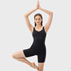 夏季瑜伽连体衣带胸垫收腹提臀背心，三分裤连体服，普拉提训练服女士