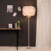 创意欧式羽毛客厅落地灯卧室温馨北欧台灯装饰床头结婚庆时尚灯具