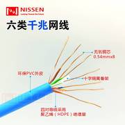 NISSEN六类千兆跳线CAT6高速纯铜双绞网线多色